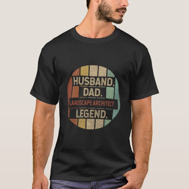 Ehemann Vater Landschaftsarchitekt Legende T-Shirt (Vorderseite)
