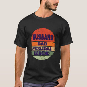Ehemann Vater Legende Pickleball Lustig Vintage Va T-Shirt