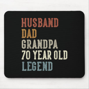 Ehemann Vater Opa 70 Jahre Alte Legende 70. Geburt Mousepad
