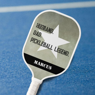 Ehemann. Vater. Pickelball-Legende Star Fügen Sie  Pickleball Schläger