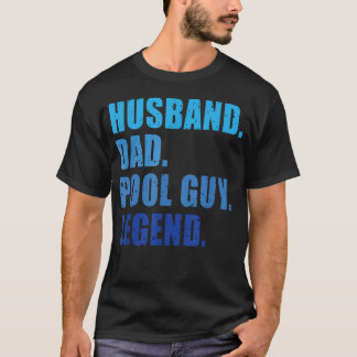 Ehemann Vater Pool-Typ Legende Lustig T-Shirt