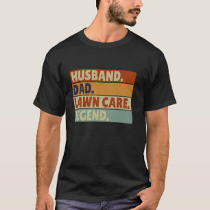 Ehemann Vater Rasenpflege Legende Lustiger Vater M T-Shirt