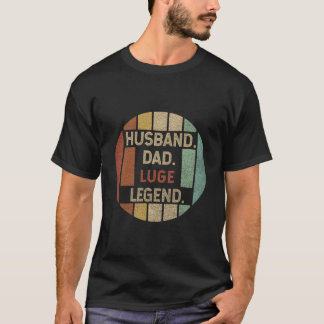 Ehemann Vater Rennrodel-Legende Vatertag T-Shirt