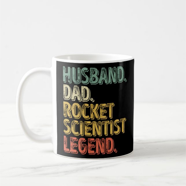 Ehemann Vater Rocket Scientist Legend Funny Vater Kaffeetasse (Links)