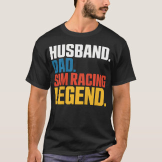 Ehemann Vater Sim-Racing-Legende Eracing Vr-Racing T-Shirt