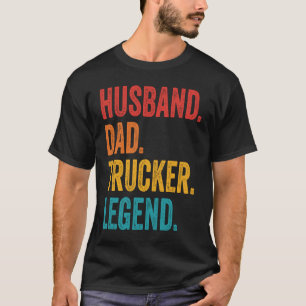 Ehemann Vater Trucker Legende LKW-Fahrer Fernfahr T-Shirt