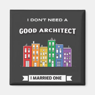 Ehemann von Funny Architecture Magnet