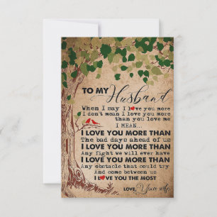 Ehemann zu meinem Ehemann I Liebe Sie mehr RSVP Karte