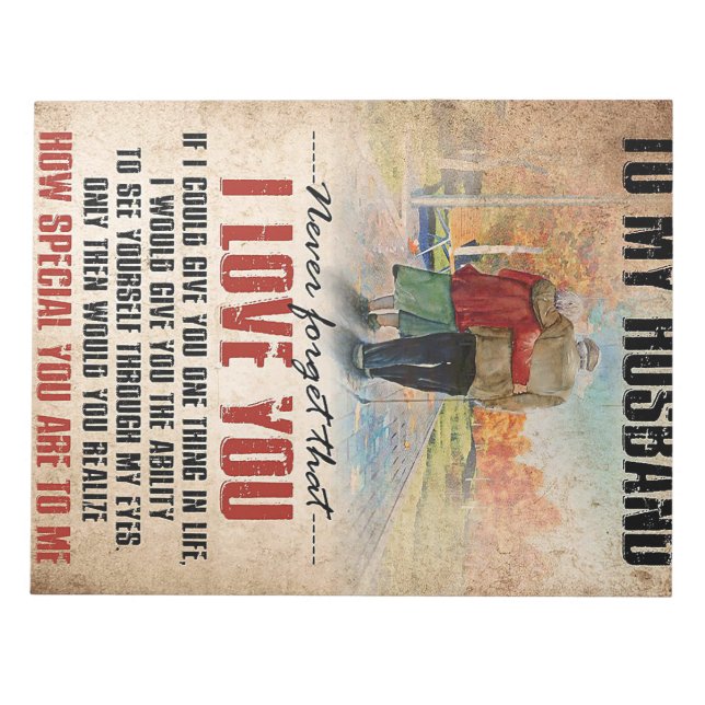 Ehemann zu meinem Mann vergisst nie, Notizblock (Vorderseite)