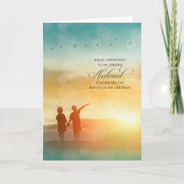 Ehemänner Liebe zum Hochzeitstag Karte