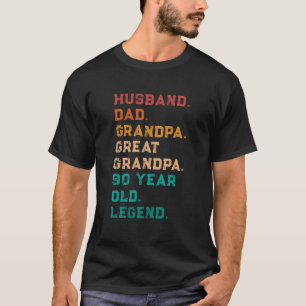 Ehemänner Vater Großer Opa 90 Jahre alt T-Shirt