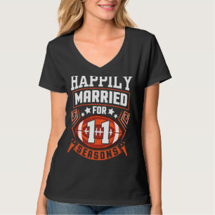 Ehemännische Ehefrau glücklich Verheiratet für 11 T-Shirt