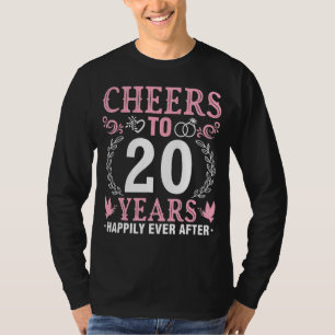 Ehemännische Ehefrau jubelt, bis 20 Jahre glücklic T-Shirt