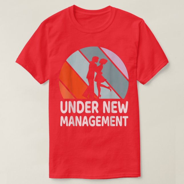 Ehemännische Ehefrau tanzen zusammen Hochzeit unte T-Shirt (Design vorne)