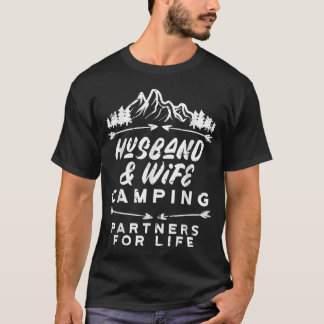 Ehepaar Camping Passende Paare T-Shirt