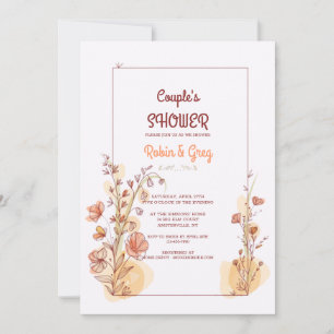 Ehepaar-Dusch-Rahmen-Einladung Einladung