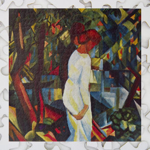 Ehepaar im Wald von August Macke, Vintage Kunst Puzzle