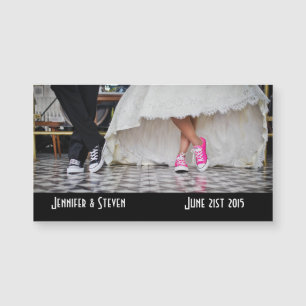 Ehepaar in Retro-Stil 50 Diner Magnetkarte