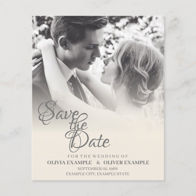 Ehepaar küssen in Monochrome (Vorderseite)