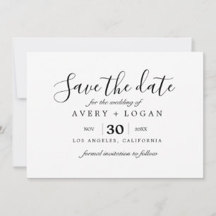 Ehepaar mit Oldtimer-Aquarell Save the Date Einladung