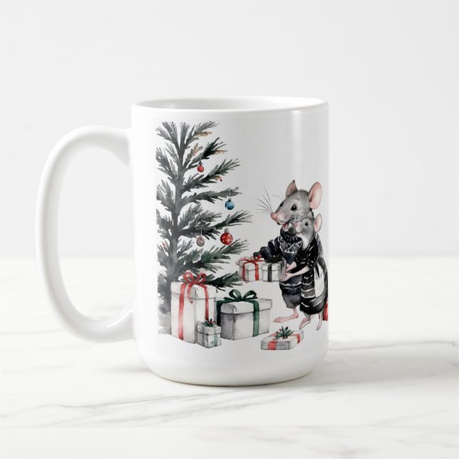 Ehepaar mit Weihnachtsbaum Tasse (Links)