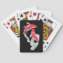 Ehepaar von rotem japanischem Koi