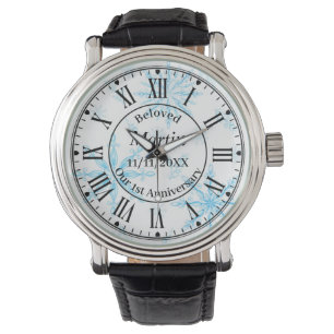 Ehepaar zum ersten Hochzeitstag Armbanduhr