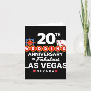 Ehepaare 20 Jahre - Vegas 20. Wedding Anni Karte