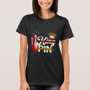 Ehepaare Bowler League Bowling King Button Trading T-Shirt