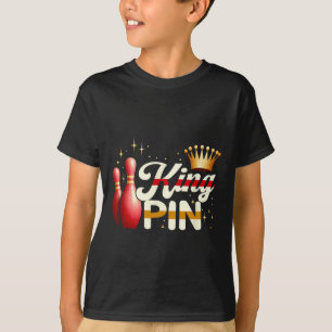 Ehepaare Bowler League Bowling King Button Trading T-Shirt
