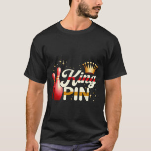 Ehepaare Bowler League Bowling King Button Trading T-Shirt