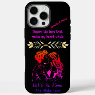 Ehepaare, die eine Nacht genießen und sich in der iPhone 16 Pro Max Hülle