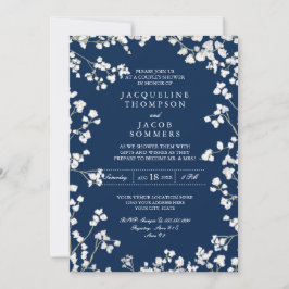 Ehepaare Dusche Gipskraut Blume Wreath Rustikal Einladung