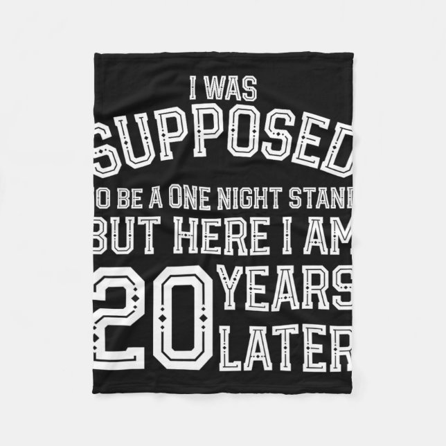 Ehepaare Funny 20. 20. Jubiläum Ehemann Wif Fleecedecke (Vorderseite)