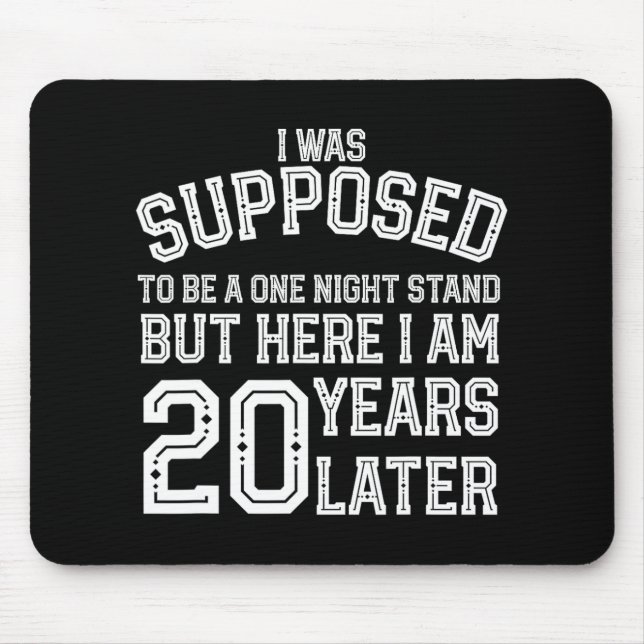 Ehepaare Funny 20. 20. Jubiläum Ehemann Wif Mousepad (Vorne)