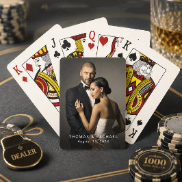 Ehepaare Hochzeit oder Verlobung Foto Spielkarten