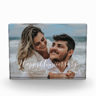Ehepaare Hochzeitstag Foto Block