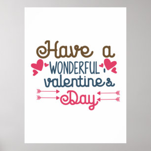 Ehepaare Kunst haben einen wunderbaren Valentinsta Poster