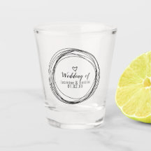 Ehepaare mit Black Rings Heart Logo Name