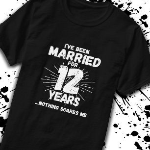 Ehepaare Verheiratet 12 Jahre Witziger 12. Jahrest T-Shirt