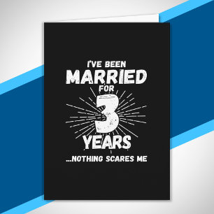 Ehepaare Verheiratet 3 Jahre Funny 3. Jubiläum Karte