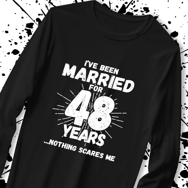 Ehepaare Verheiratet 48 Jahre Witzig 48 Jahre Jubi T-Shirt (Von Creator hochgeladen)