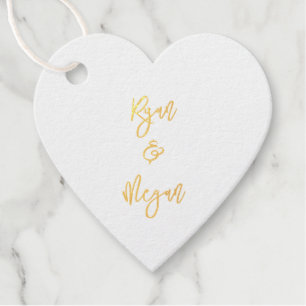 Ehepaare Verlobung NAME & NAME Hochzeit Geschenkanhänger