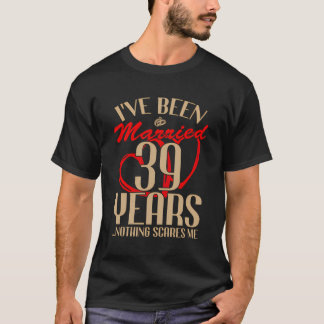 Ehepaare zum 39. Hochzeitstag Verheiratet 39 Jahre T-Shirt