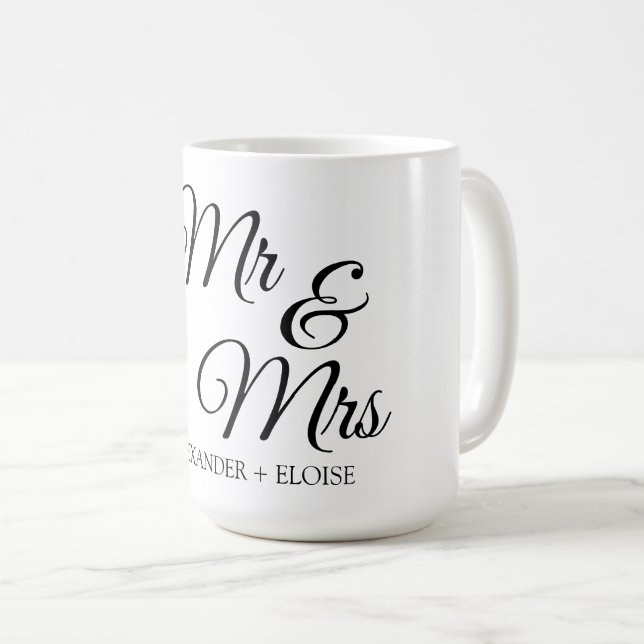 Ehepaare zum Hochzeitstag Kaffeetasse (VorderseiteRechts)