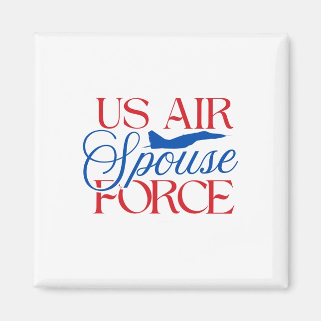 Ehepartner der US-Luftwaffe – Stolze Militärehefra Magnet (Vorne)