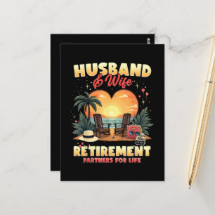 Ehepartner im Ruhestand Postkarte