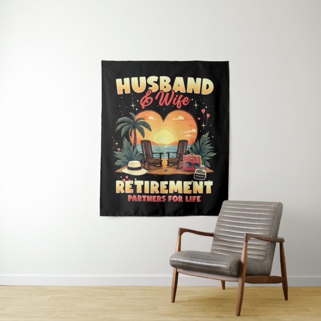 Ehepartner im Ruhestand Wandteppich (Beispiel)