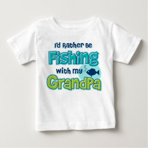 Eher fischt Großvater Baby T-shirt