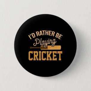 Eher lustiges Cricket-Trikot für ein Turnier Button